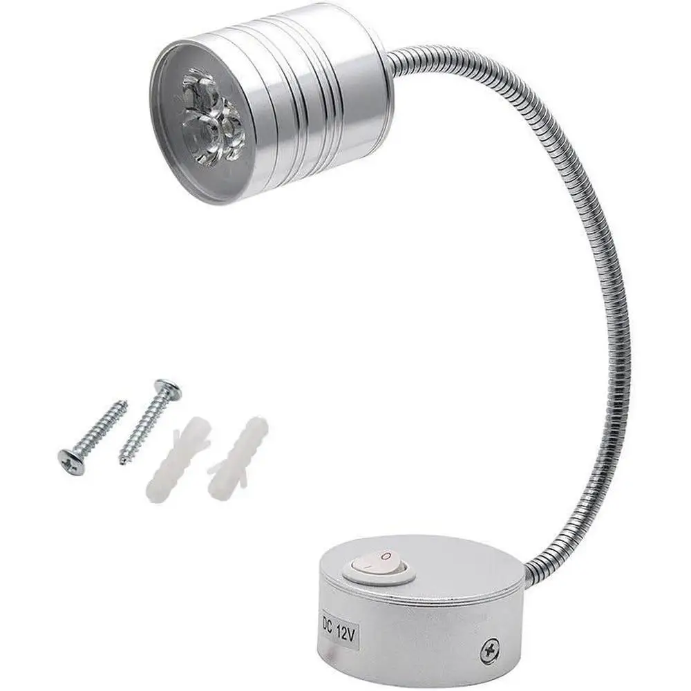 

12V Car Interior Reading Light Caravan Lighting LED Superstructure Gooseneck White Light 6000K For Caravan RV Motorhome Boat