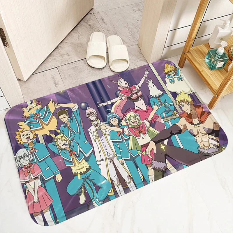 Bathroom Floor Mat Mairimashita! Iruma-kun Cute Rug Room Mats Custom Doormat Entrance Door Kitchen Carpet Carpets Home Rugs Bath