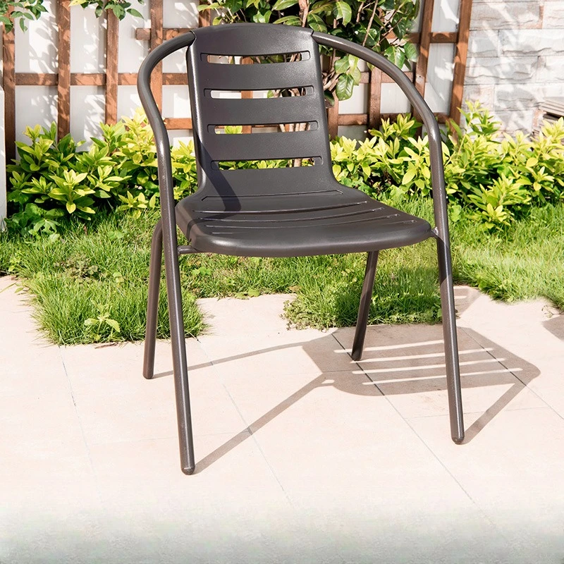 

Outdoor balcony table and chair three-piece leisure small coffee table plastic chair terrace one table and two chairs