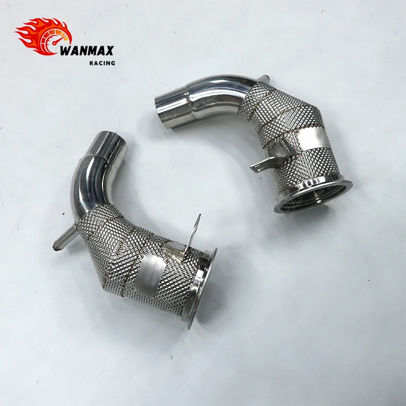 High Performance 304 Stainless Steel Downpipe for  992 Carrera Turbo Exhaust Pipes with OPF