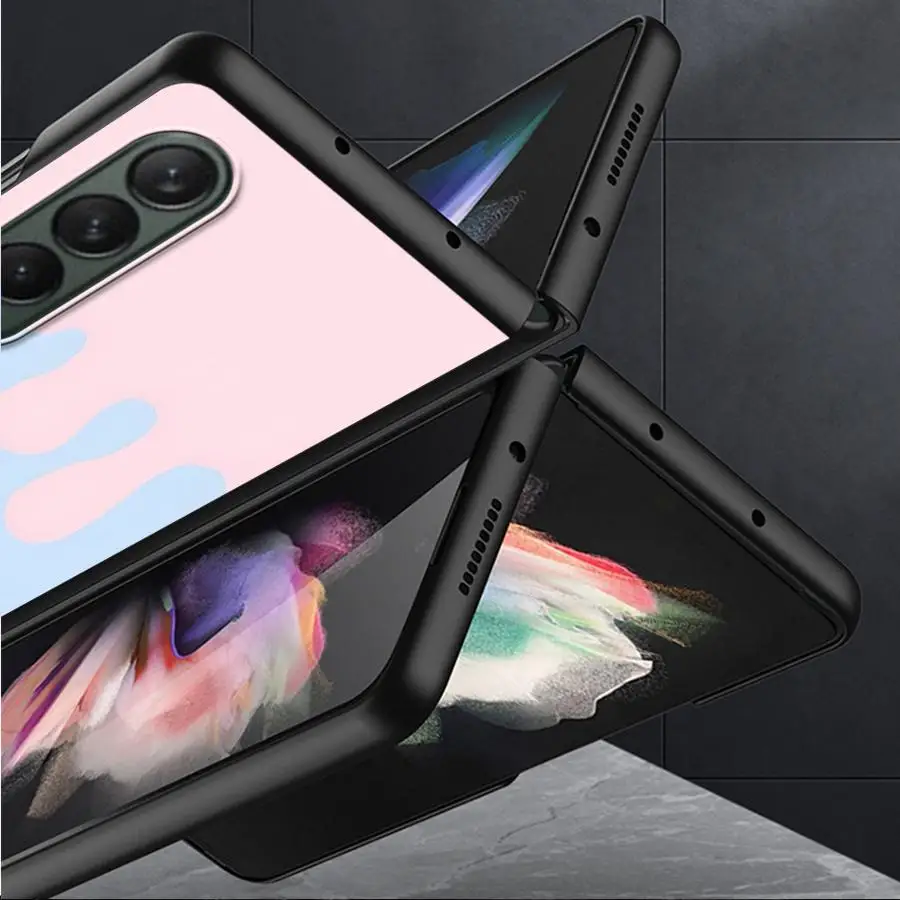 Funda para Samsung Galaxy Z Fold 7 6 5 4 3 ZFold4 ZFold7 ZFold5 ZFold3 ZFold6 funda trasera para teléfono Sanrio Canela perro