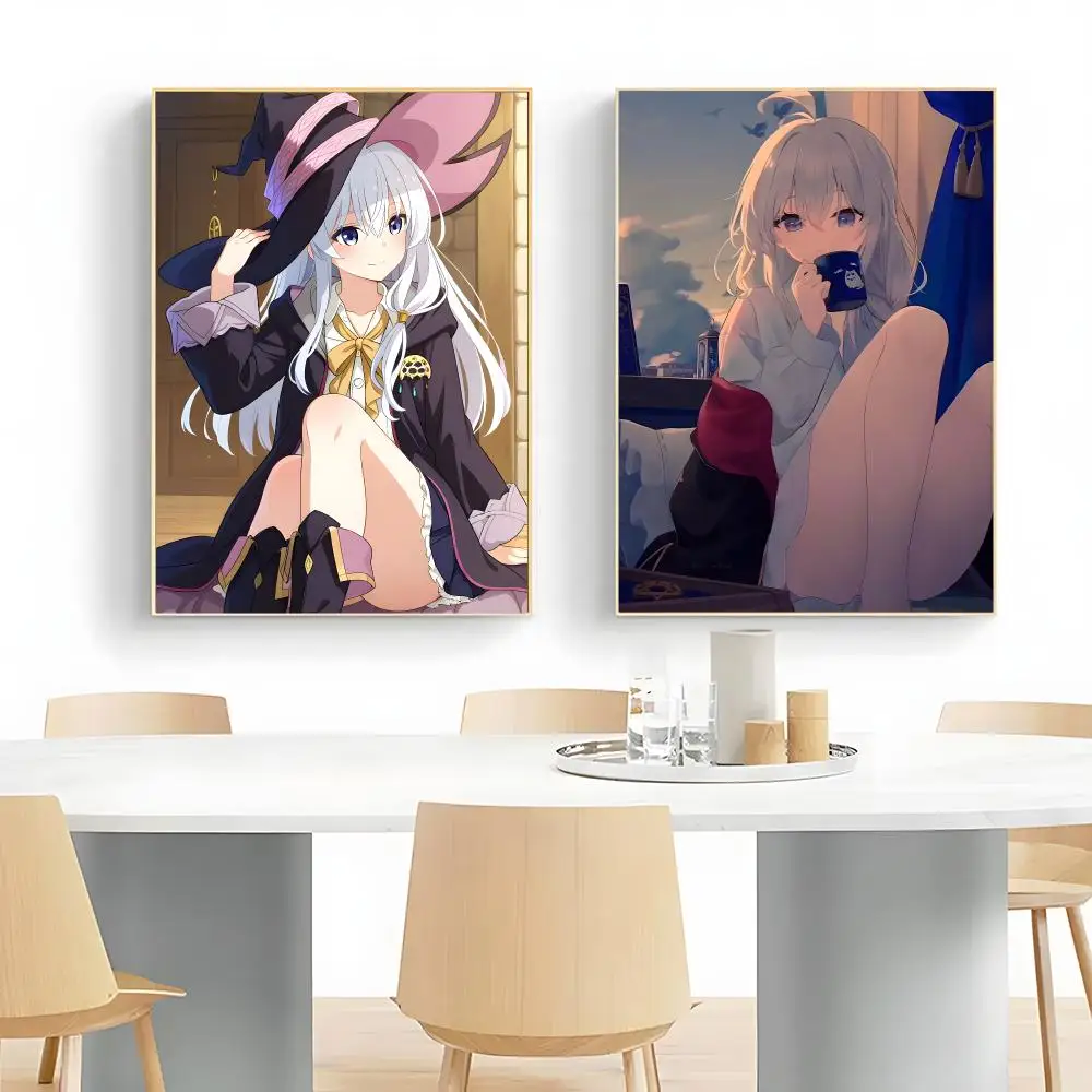 charming anime W-Wandering Witch The Journey of Elaina Poster Wall Art Print Decorative Mural Home Decor Gift Unframed
