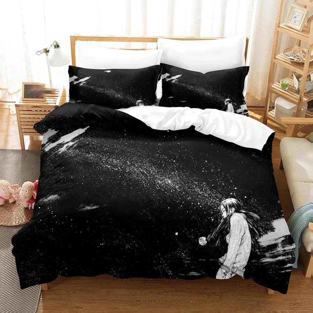 

3D Printed Punpun Oyasumi Goodnight Bedding Set Single Twin Double Queen King Cal King Size Bed Linen Set