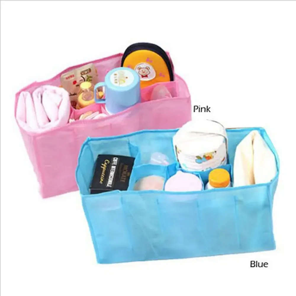 Portable Mummy Bag Bottle Storage Multi-Function Separate Bag Nappy Maternity Handbag Large Capacity Baby Tote Diaper Organizer