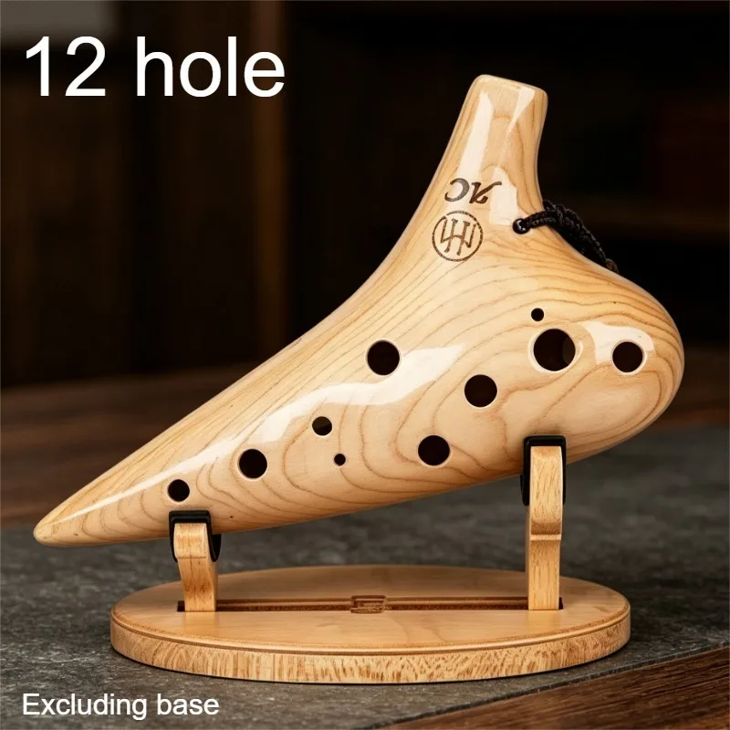 12 Hole Ocarina AC/SC Tone Ocarinas Flute Meditation Beginner Professional Wood Ocarinas Portable Adult Xun Musical Instruments