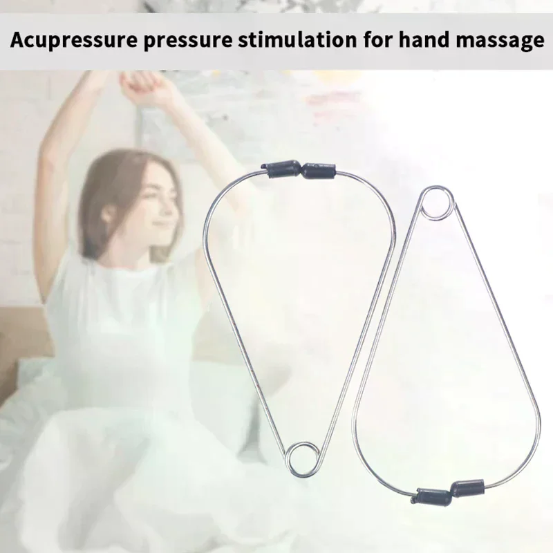 Acupoint Finger Joint Point Metal Massage Clip Portable Hand Meridian Massager Acupressure Clip Hand Acupuncture Points Clip