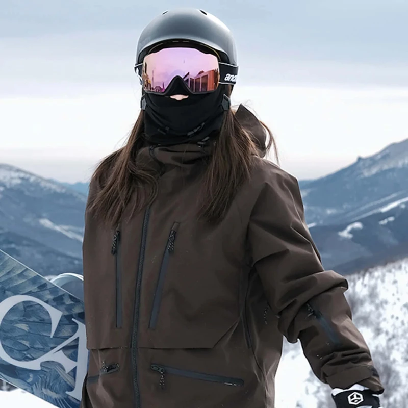 

2025-2026Новая мужская куртка женская однотонная дышащая зимняя лыжная уличная зимняя спортивная устойчивая ветрозащитная водонепроницаемая ветровка топ