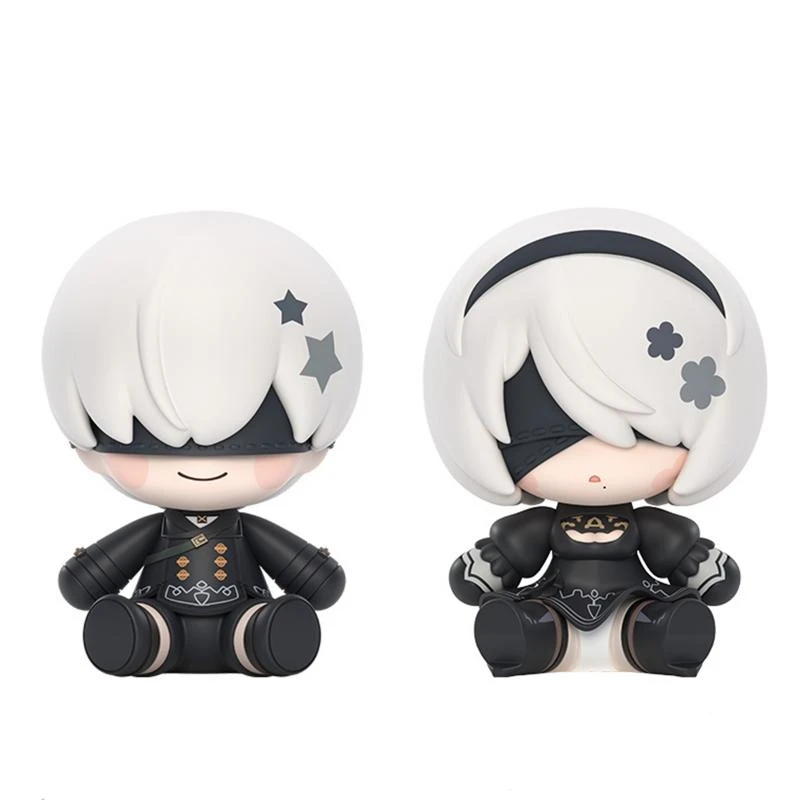 

6.5Cm Huggy Good Smile Nier:automata Yorha No. 9 Type S 9S Yorha No.2 Type B Q Version Action Figure Garage Kit Model Toys Gift