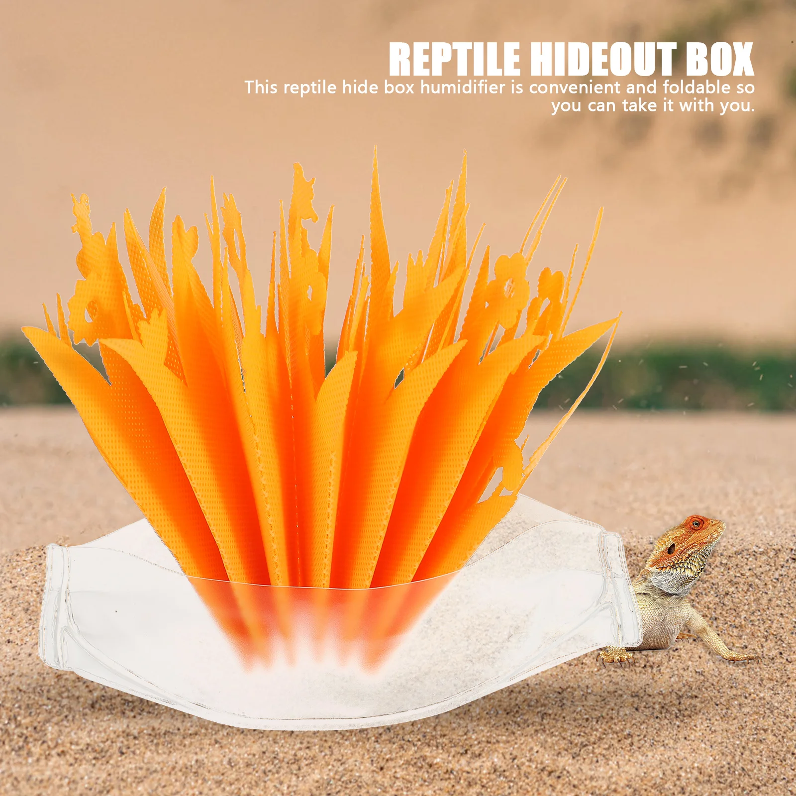 

Reptile Box Humidifier Simulation Plant Foldable Tortoise Tank Decorative Reptile Humidifier Terrarium Supply Terrarium Decor