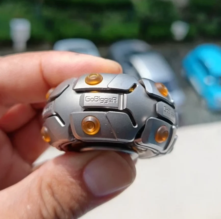 Used EDC GoBigger Titanium Alloy Agitation 2.0 Stress Relief Toy Haptic Spinner Fingertip Gyroscope Decompression Toys For Adult