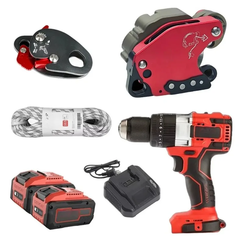 

Electric Drill Height Adjuster Safety Belt Buckle Set Factory's Outdoor Fire-Rescue Tool Set OEM Customizable