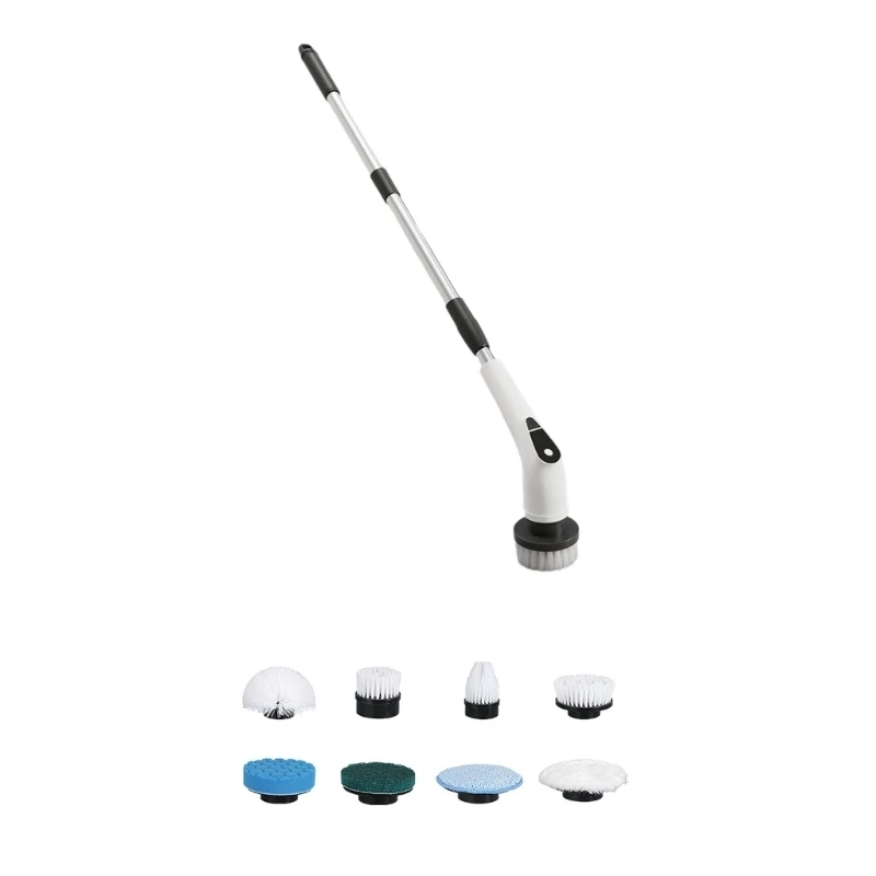 9 in 1 Cordless Cleaning Brush 5Speed Mode 2000mAh Battery Extendable Poles