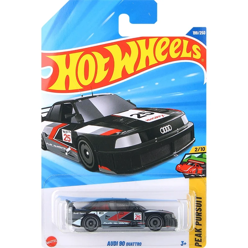Original Hot Wheels Car Audi 90 Quattro Kids Toys for Boys 1/64 Diecast Model Carro Juguetes Retro Racers Children Gift C4982-77