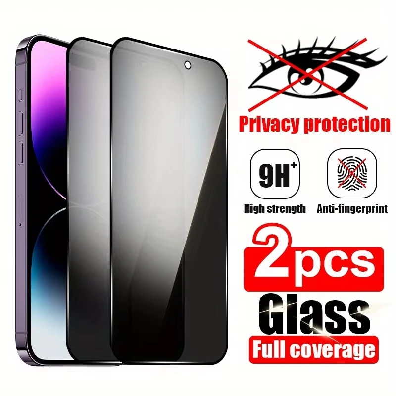 

1-2 шт. Защитные пленки для конфиденциальности для iPhone 17 Pro Max 16e 16 15 14 Plus 13 12 Mini 11 XS XR, антишпионское закаленное стекло, пленка для 17 Air