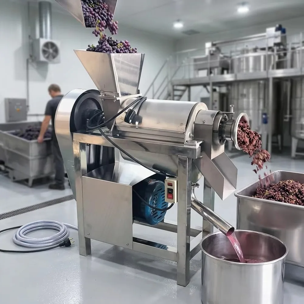 Industrial Spiral Juice Extractor Machine Fruit Juice Beverage Wine Making for Apple Grape Tomato Press Equipment