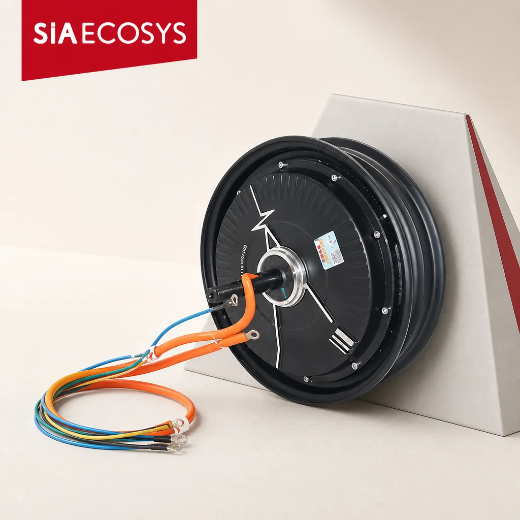 QSMOTOR QS212 10 Inch 800W 60V 27H In-Wheel Hub Motor for Electric Scooter Motorcycle Brushless Wheel Drive Conversion Kit