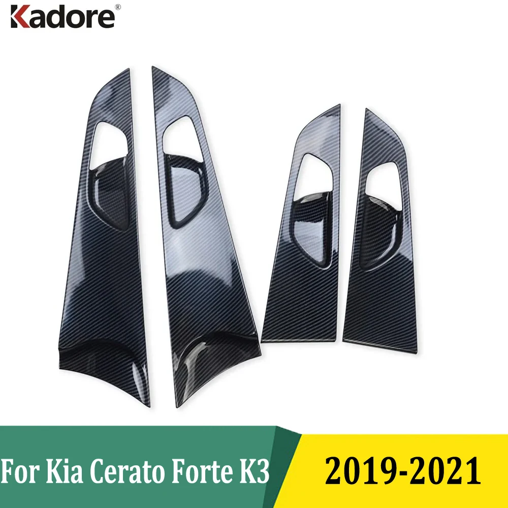 For Kia Cerato Forte K3 2019 2020 2021 Door Handle Bowl Cover Trims Protection Sticker Interior Accessories Car Styling 4PCS