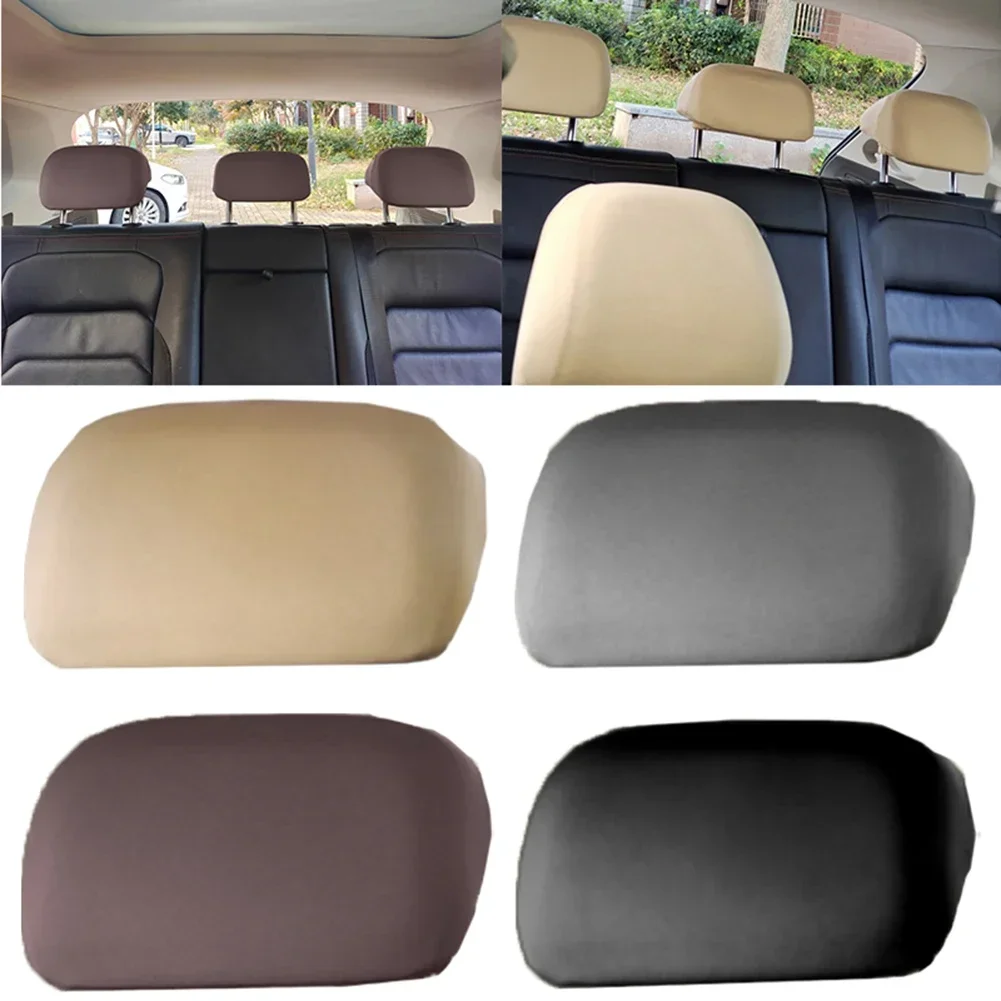 Cover Headrest Cover 20cm X 22cm Full Coverage Grey High Elasticity Universal Universal Fitment Beige Brown Car Truck Parts