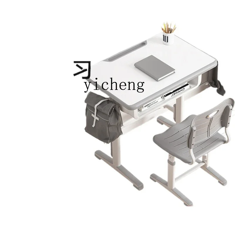 

XL Children's Study Desk Adjustable Primary School Student Home Writing School Desk and Chair