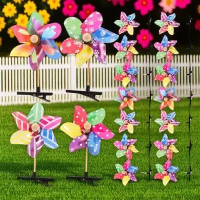 

25Pcs Pinwheel Hair Clip Stylish Lightweight Windmill Hairpin Kids Girls Hair Accessories for Party Styling Girls Hairpin