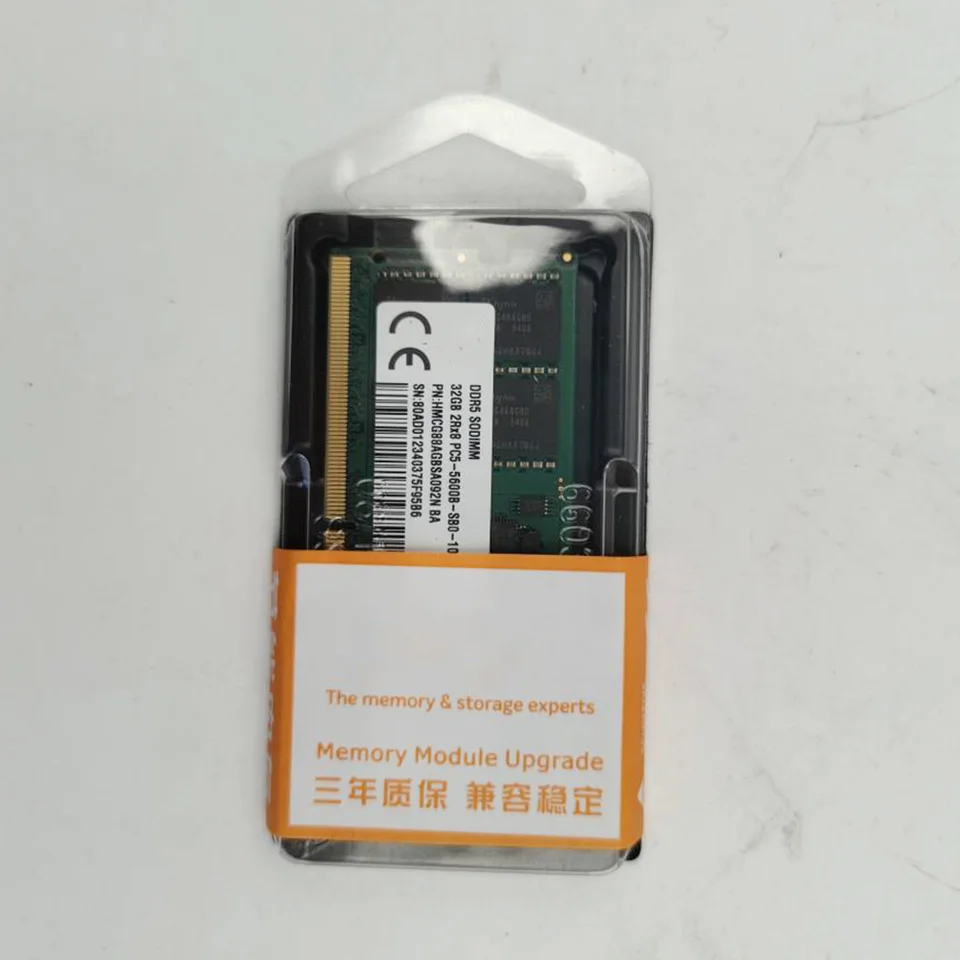 1 PCS Laptop memory 32GB DDR5 SODIMM 5600 32G 5600B 2RX8