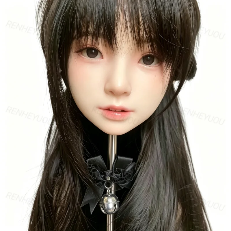 

Silicone doll cute makeup head accessories M16 bolt interface silicone soft head eyebrow transplant upgrade oral cavity