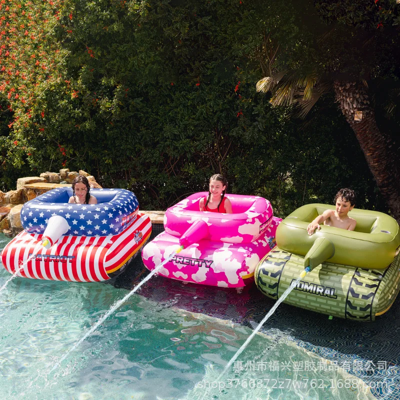 

Hot Sale Inflatable Water Jet Battle Tank Outdoor Water Battle Toy TANK Pool Party Water Jet Truck