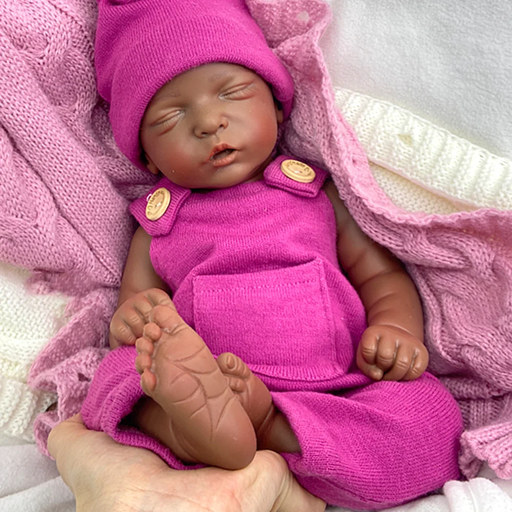 Levensechte 18 inch siliconen reborn babymeisje knuffelige wasbare pasgeboren pop slapende wedergeboorte pop kerstcadeau voor genezende pop