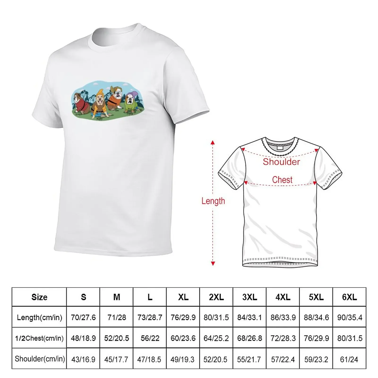 The Bulldog Dwarves T-Shirt boys whites quick-drying boys animal print mens champion t shirts