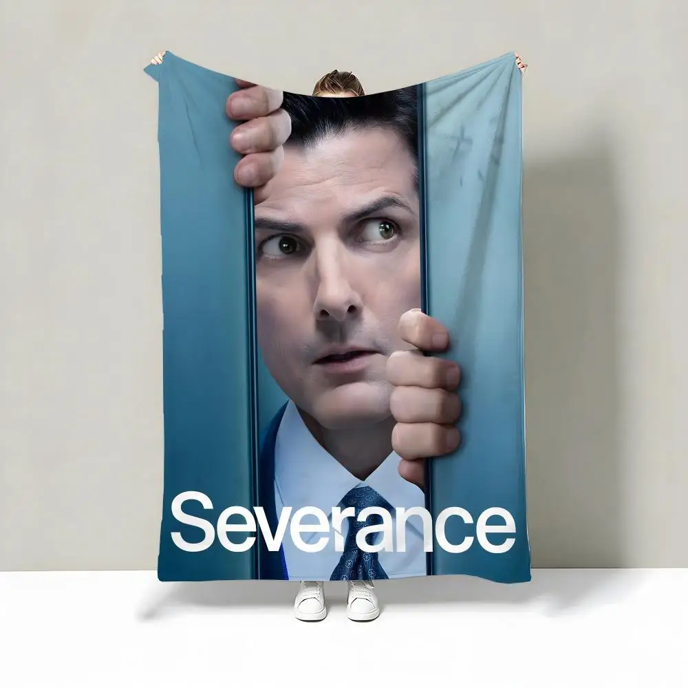 S-Severance Movie Throw Flannel Blanket Warm Cozy Throw For Bed Sofa Office Travel All Season