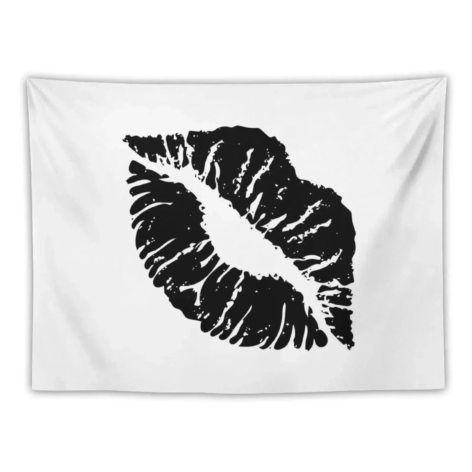 

Black Sexy Hot Lips Design Tapestry On The Wall Room Decorations Aesthetic Tapestry