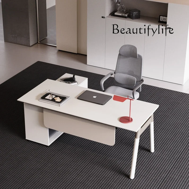 

P Boss desk office simple modern large desk white small manager desk fashion high end