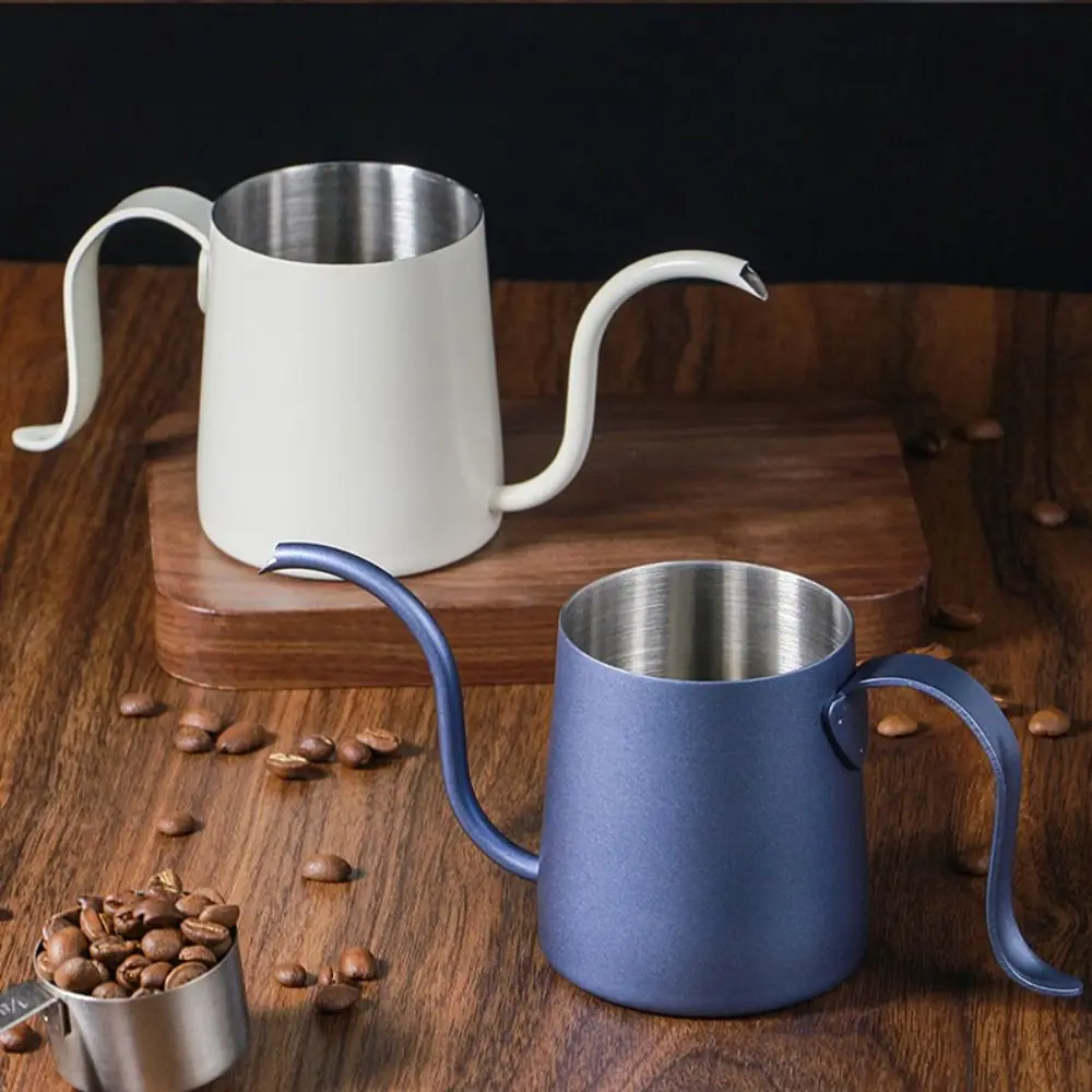 250ml Hand Brew Coffee Pot Long Narrow Spout Ergonomic Handle Gooseneck Coffee Kettle 304 Stainless Steel Anti-scald