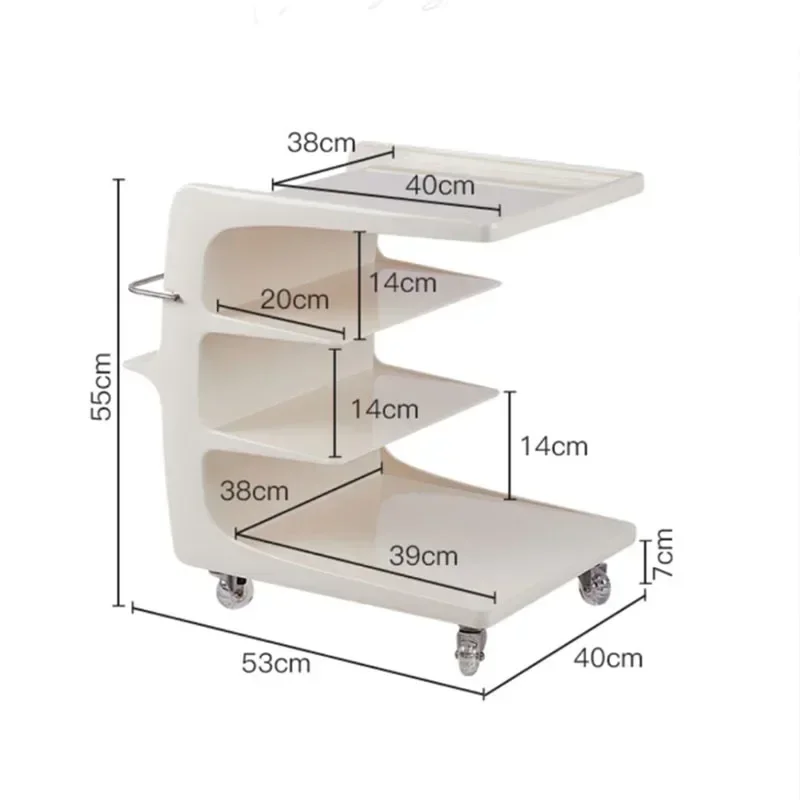 Meja samping sofa Nordik kreatif, batang tarik akrilik dapat bergerak untuk rumah, meja samping tempat tidur, gaya krim, ruang tamu, meja kopi