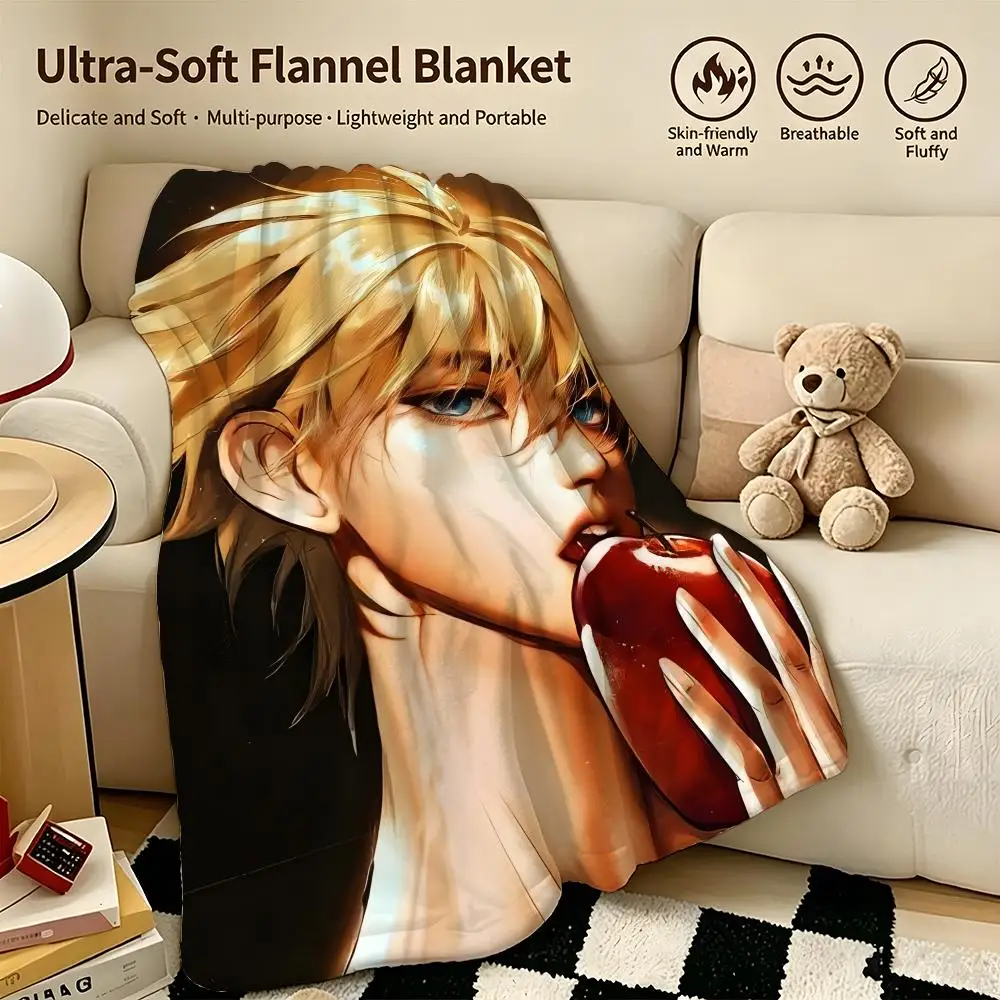 

anime R-Record of Ragnarok-k Throw Warm Soft Flannel Blanket, Multi-use for Sofa Bed Camping Travel Nap
