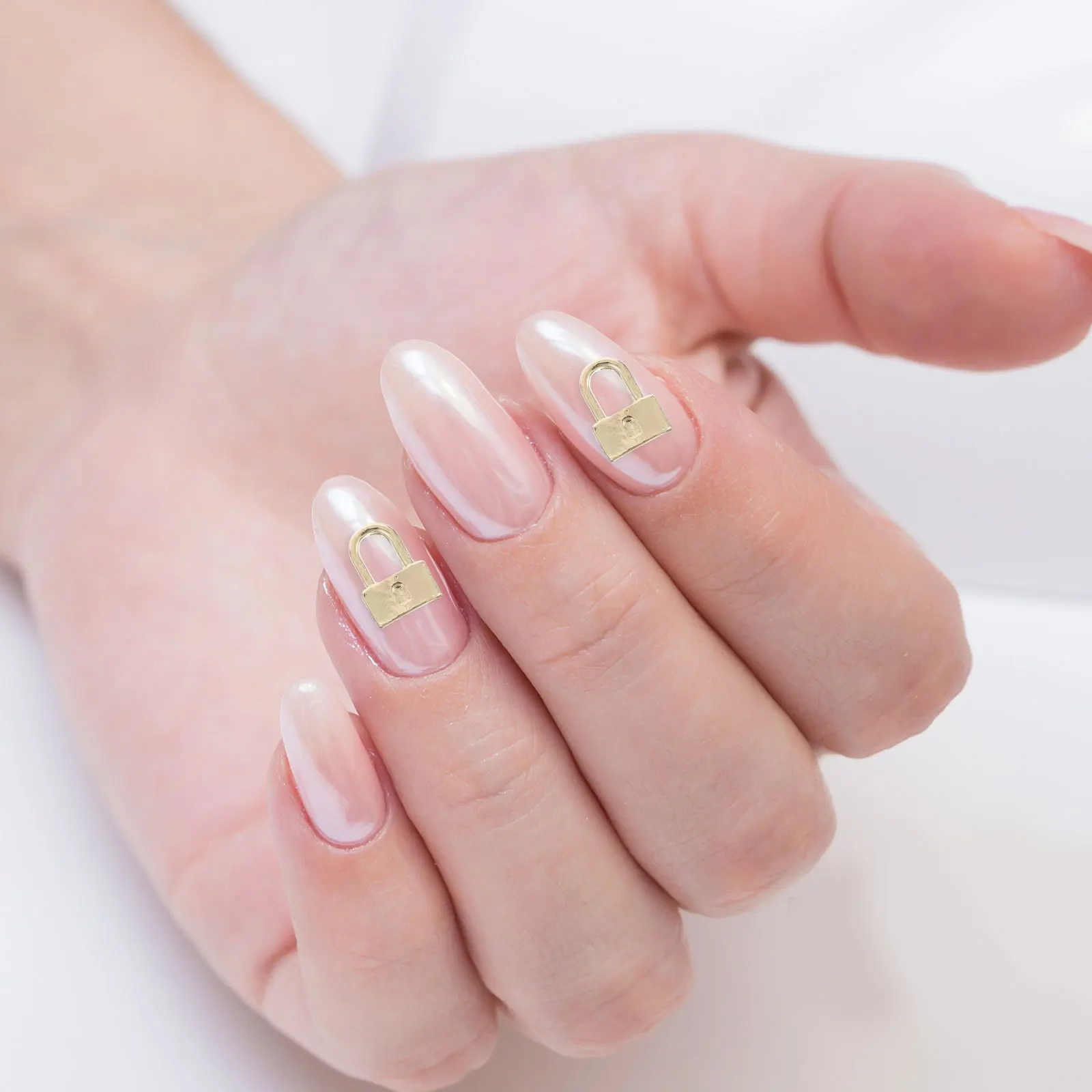 10 قطعة سحر الأظافر الرائعة النساء مسمار الفن الديكور مجموعة أنيقة قفل تصميم مانيكير الزينة لارتداء اليومي خاص #1