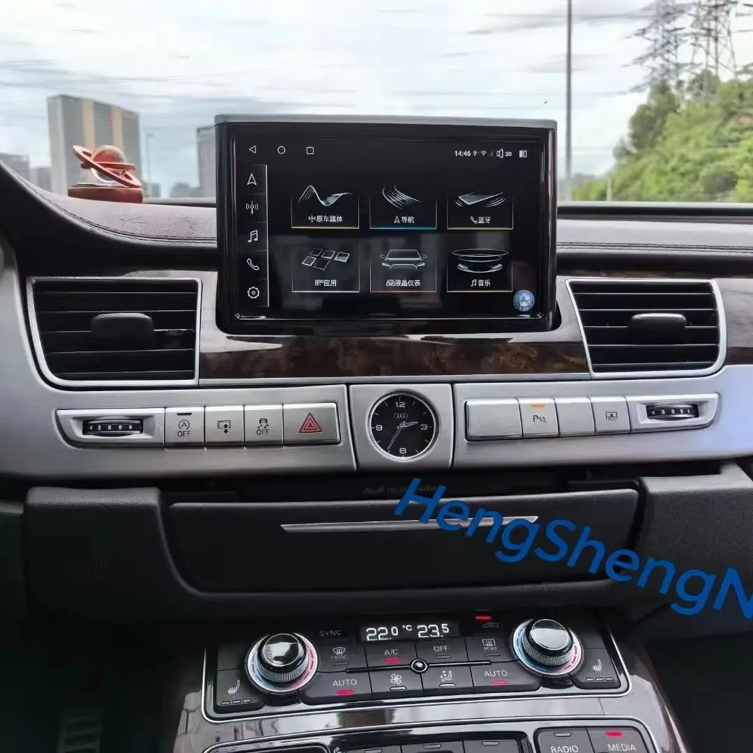 Android 14 Radio Car Carplay For Audi A8 D4 2011-2018 Car GPS Navigation Auto Stereo Headunit Multimedia Player 4G 5G SIM