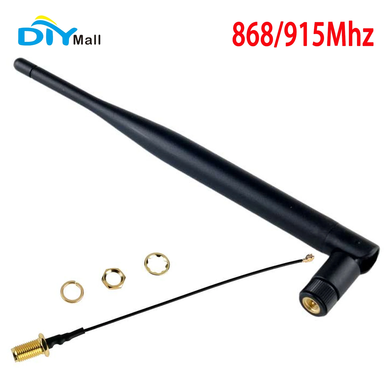 868MHz/915MHz 5dBi Omni-directional LoRa Antenna Male with Cable for LoRaWAN Meshtastic (1/2/4pcs)