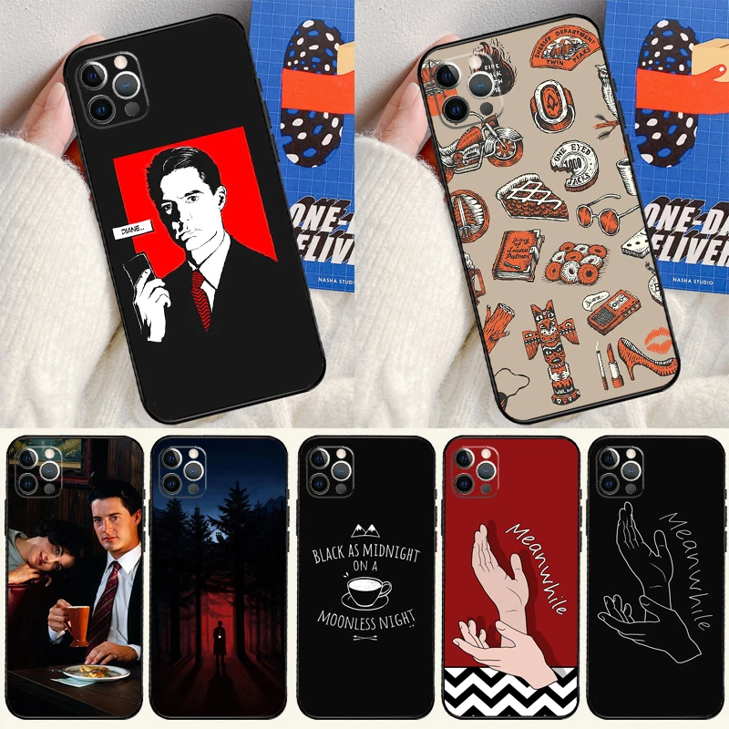 Twin Peaks Meanwhile Cover Case For iPhone 16 15 14 13 12 11 Pro Max XS XR X 12 13 Mini 16 15 Plus Fundas