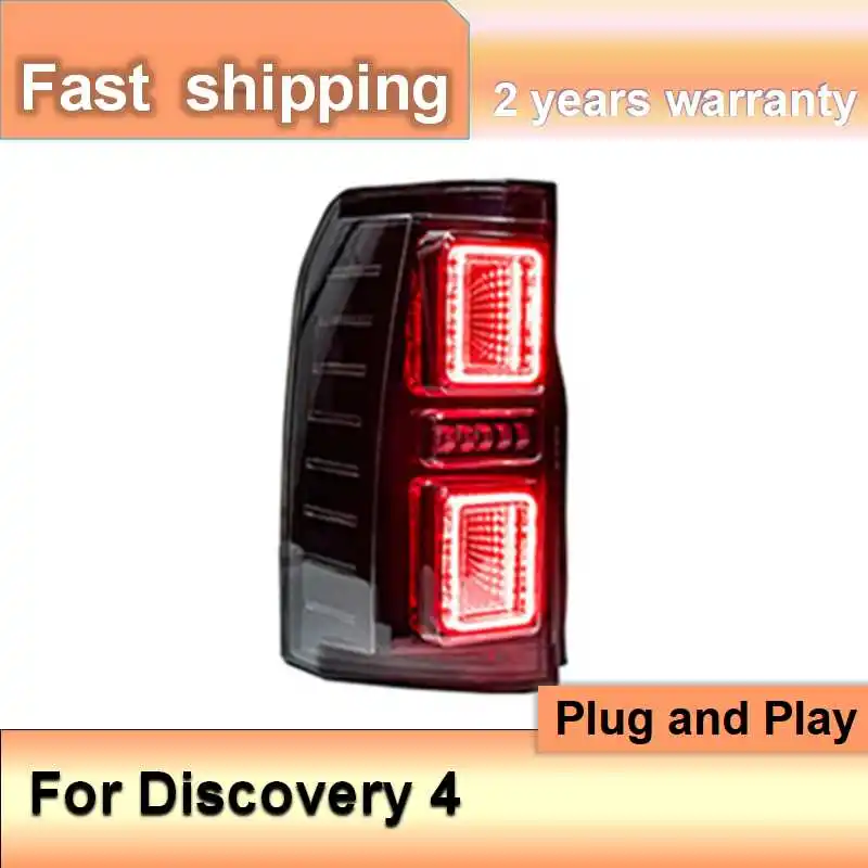 اكسسوارات السيارات لاند روفر ديسكفري 4 أضواء خلفية 2005-2016 ديسكفري 4 المصابيح الخلفية الخلفية DRL الضباب الفرامل بدوره إشارة عكس #4
