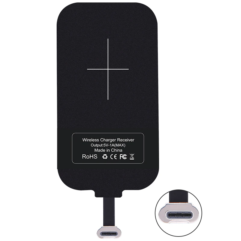 Penerima Pengisi Daya Nirkabel Universal NILLKIN, Ramping 0.3Mm, Steker Berlapis Emas Antigores, Pengisi Daya Qi Portabel untuk Semua Ponsel