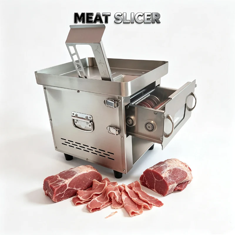 High Power Meat Shredding Machine Electric For Catering Kitchen Commercial Meat Slicer Machine