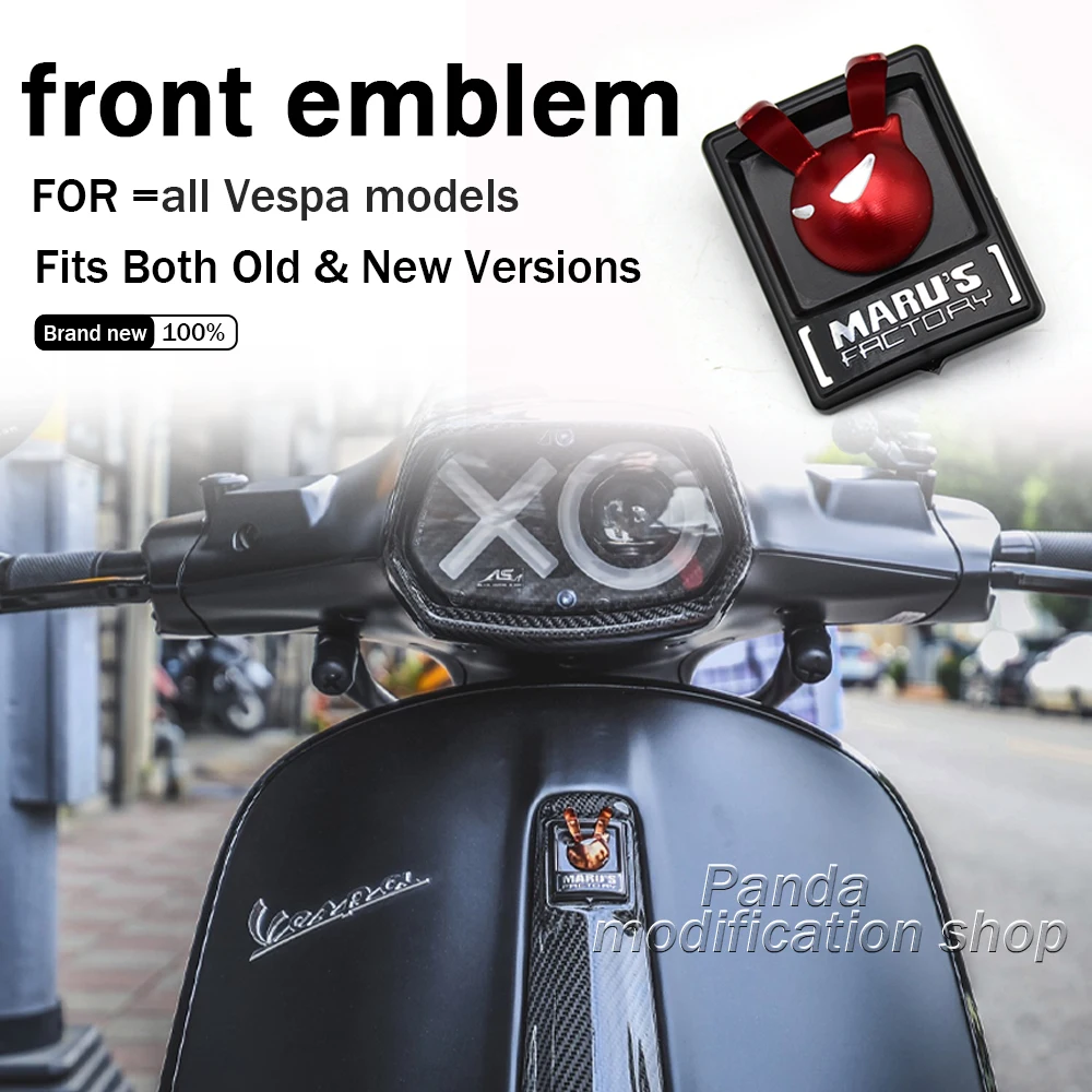 front emblem For all Vespa models GTS GTV 300 Sprint Primavera LX 50 150 250 accessories