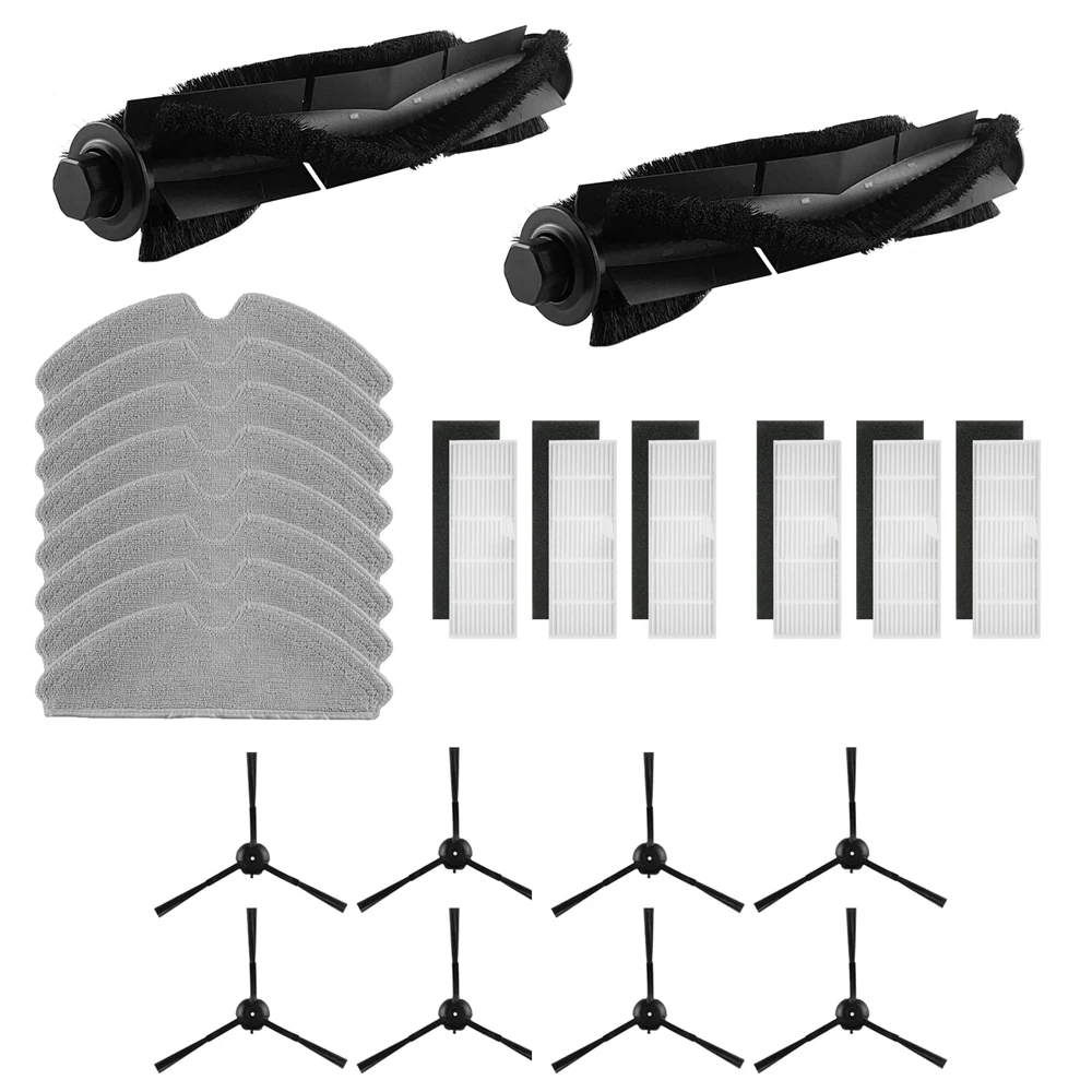 أدوات تنظيف لـ Onson J30 Pro ، ملحقات روبوت ، فرشاة رئيسية ، فرش جانبية ، فلتر HEPA ، قماش ممسحة