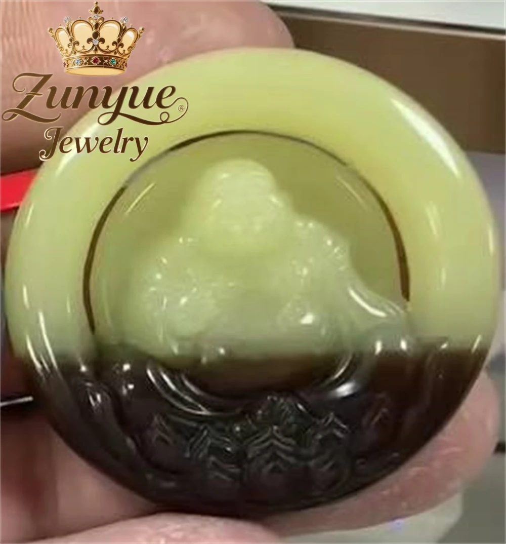 

Hetian Jade, «Доброе состояние перед наших глаз», аксессуары, кулон для мужчин и женщин, модные изысканные элегантные популярные ювелирные изделия