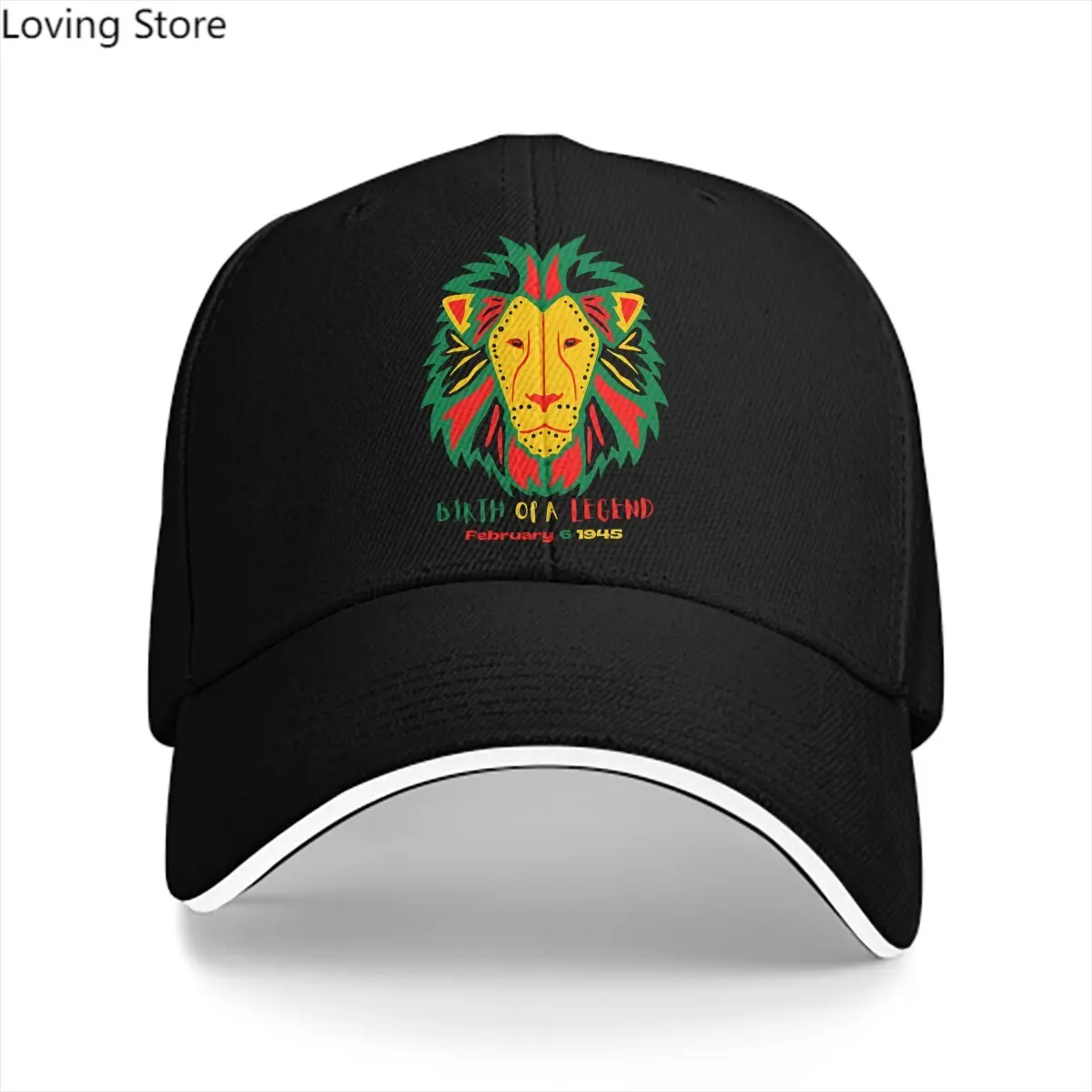 Reggae Music Birth Of A Legend February Baseball Cap Men Hats Women Visor Protection Snapback Jamaica Lion Caps