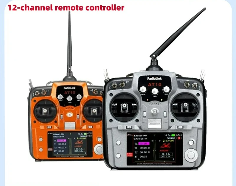 

Radiolink AT10 II 2.4G 12CH Radio Transmitter R12DS RX Voltage Return Module For RC Airplane Helicopter FPV Drone