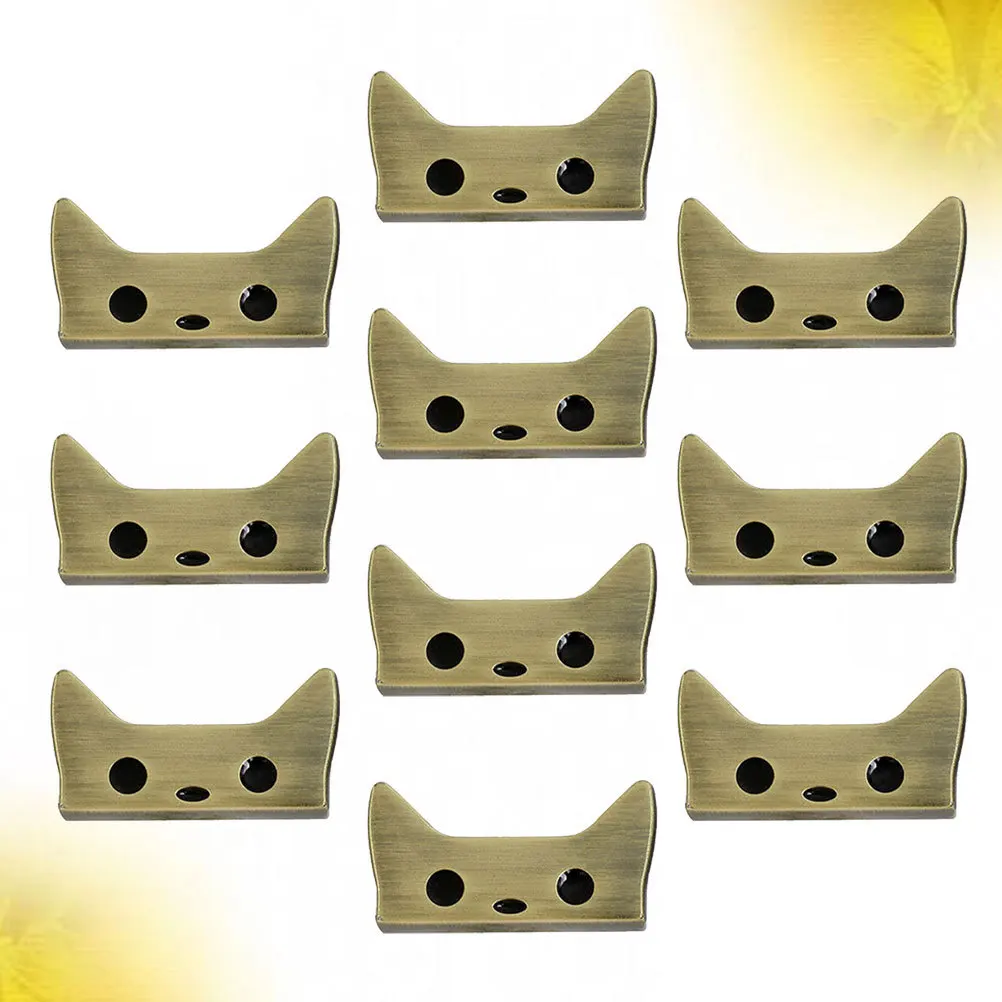 

10Pcs Premium Metal Cat Design Clasp Smooth Rust Resistant Bag Luggage Button Buckle for Heavy Duty Use Bag Clasp