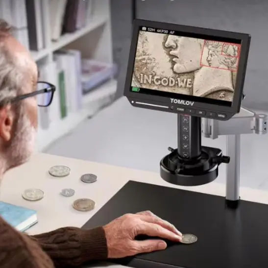 TOMLOV Microscope Digital 4K 8