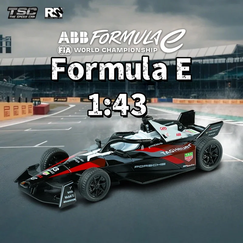 Новый-tsc-the-speed-car-1-43-Модель-легкосплавного-автомобиля-porsche-formula-e-Модель-автомобиля-Имитация-игрушечного-автомобиля-Настольный-орнамент-Коллекция-моделей-автомобилей